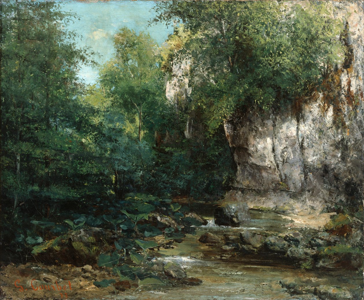 The Banks of a Stream, 1873 de Gustave Courbet