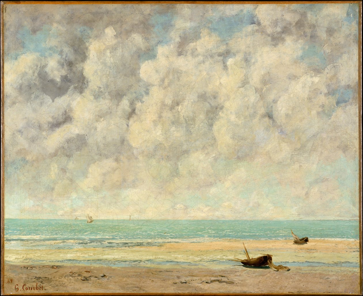 O mar calmo de Gustave Courbet