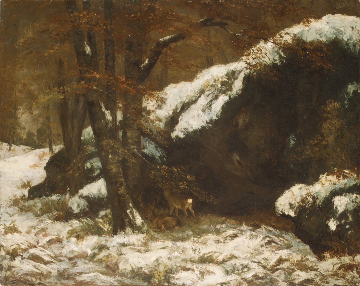 The Deer, ca. 1865 de Gustave Courbet