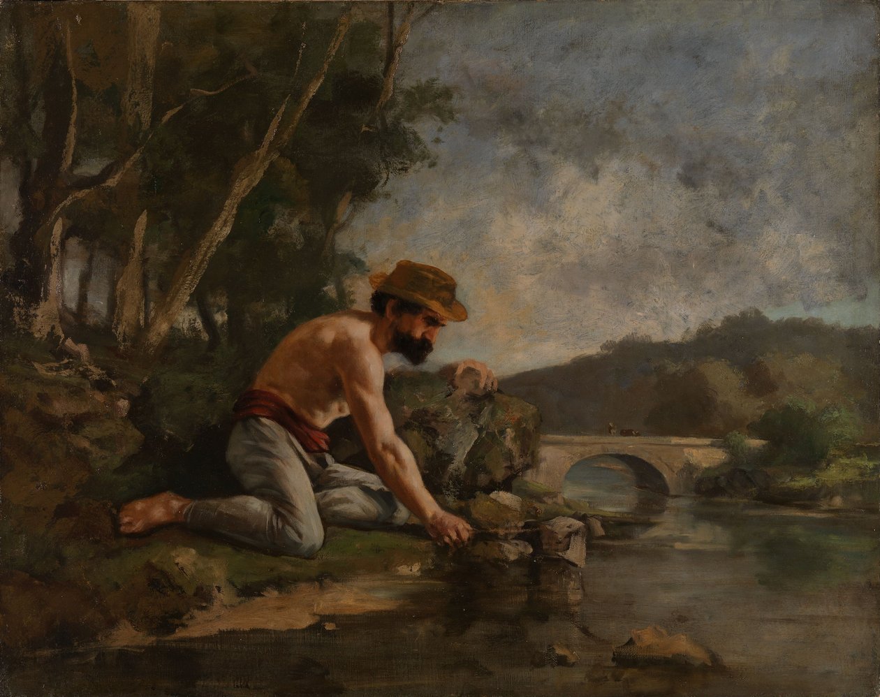 O Pescador de Gustave Courbet