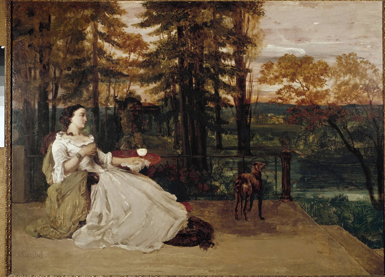 A Senhora de Frankfurt, pintura de Gustave Courbet de Gustave Courbet