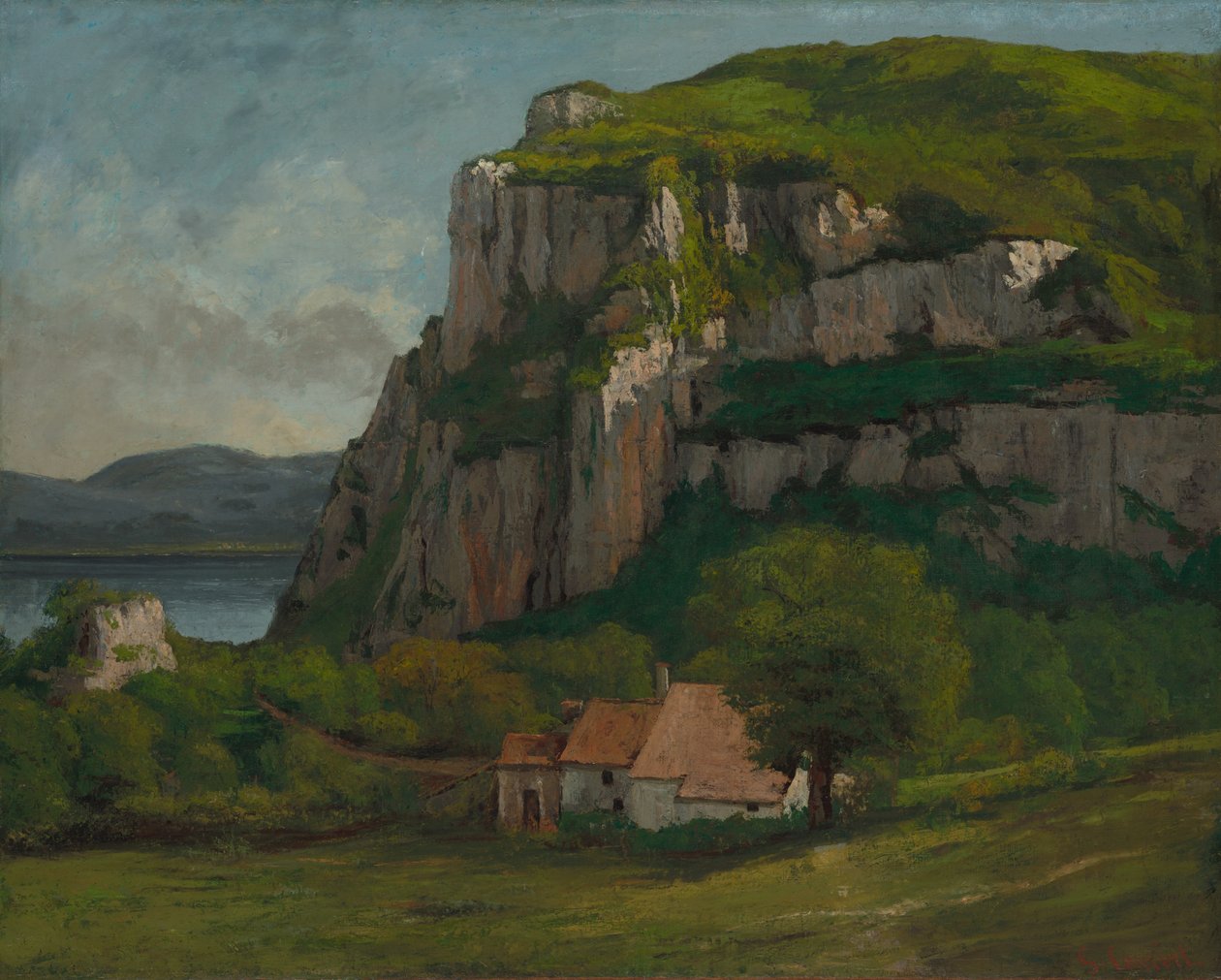 O Rochedo de Hautepierre de Gustave Courbet