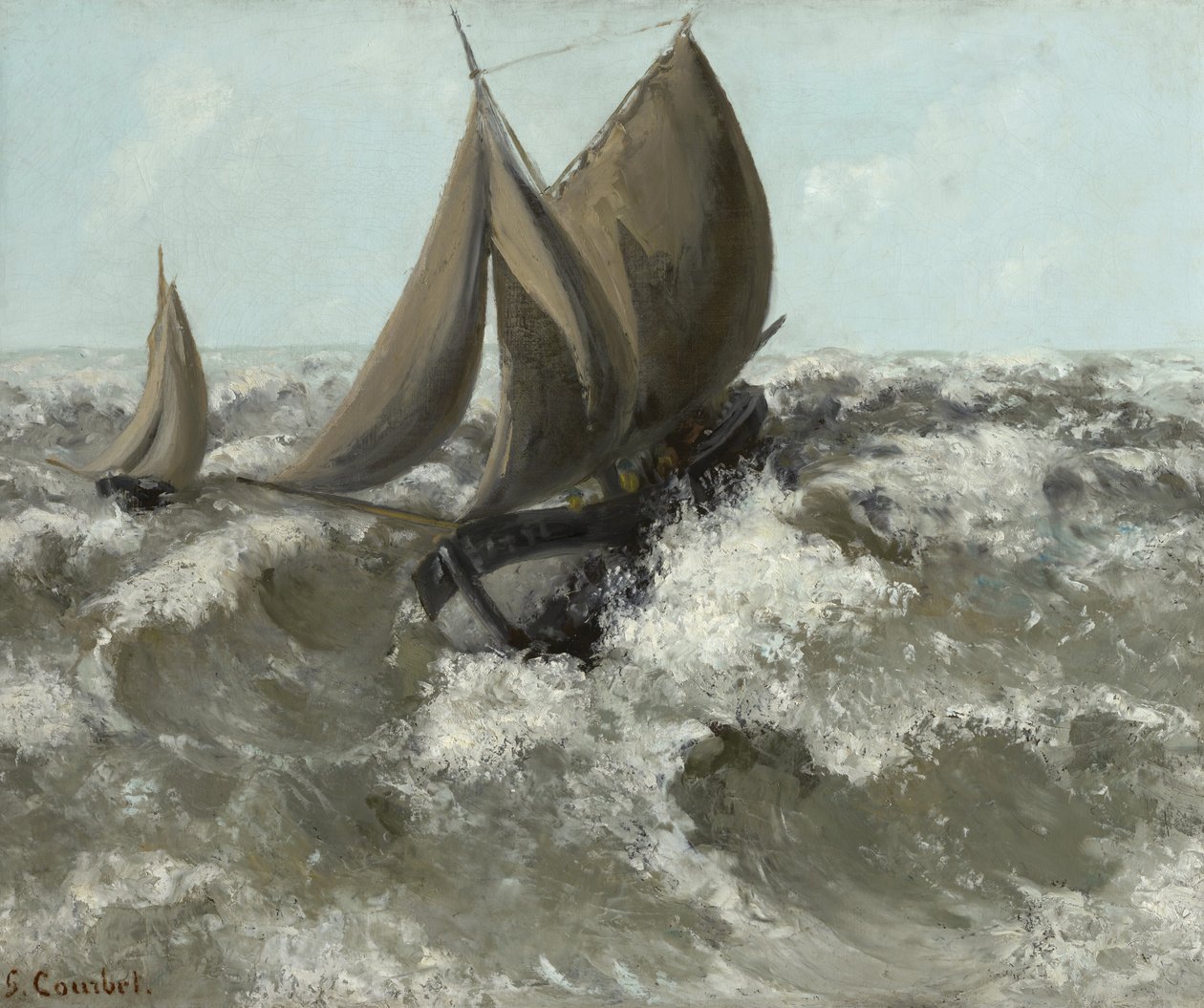 O veleiro de Gustave Courbet