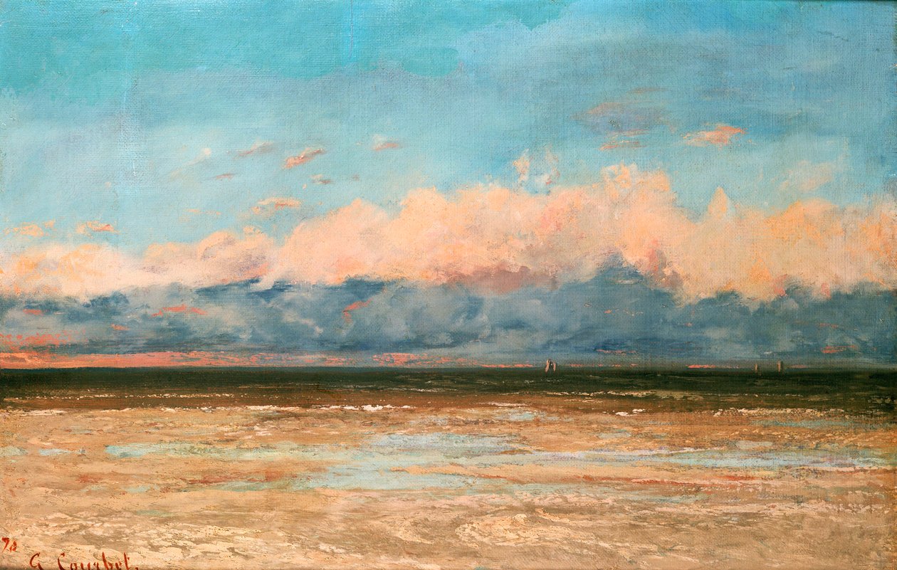 O mar em Palavas, 1870 de Gustave Courbet