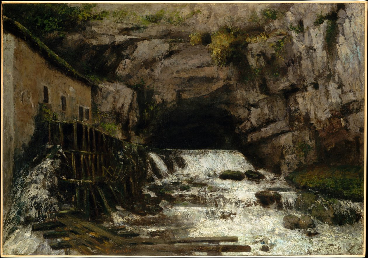 A nascente do Loue de Gustave Courbet