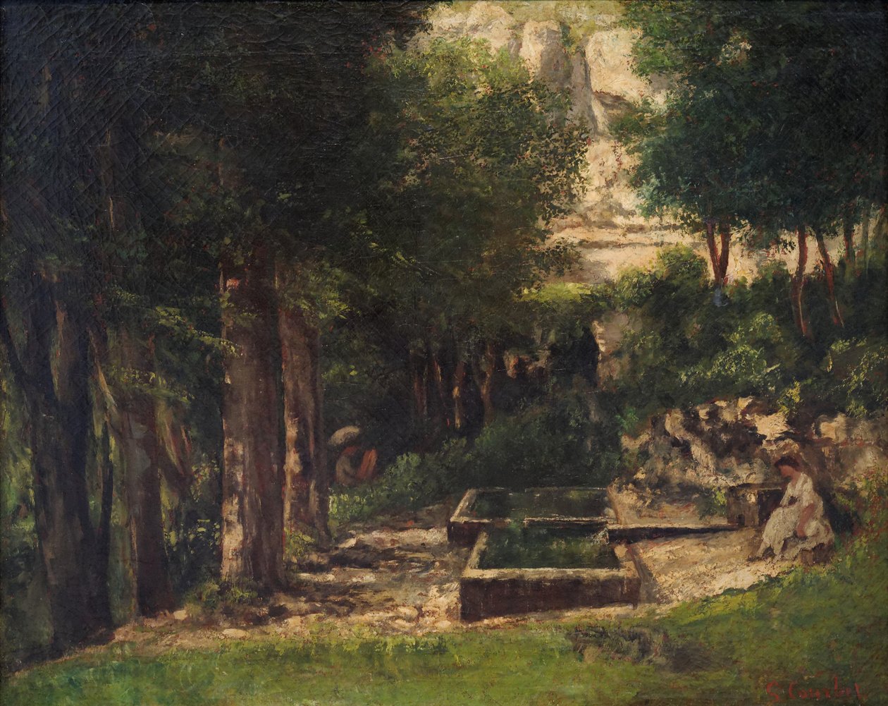 A primavera em Fouras Um pintor e seu modelo de Gustave Courbet