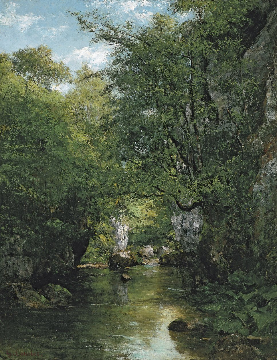 The Stream de Gustave Courbet