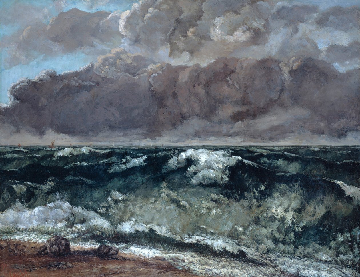 A onda, 1867-1869 de Gustave Courbet