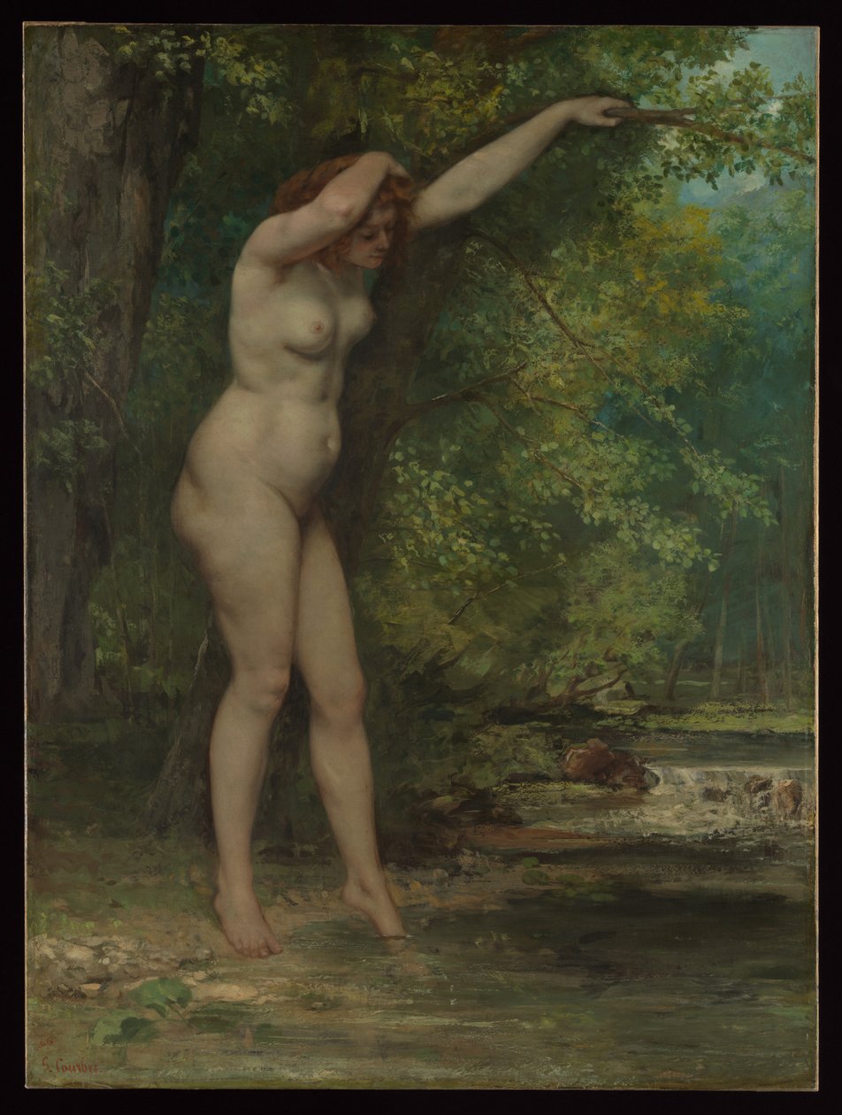 A jovem banhista de Gustave Courbet