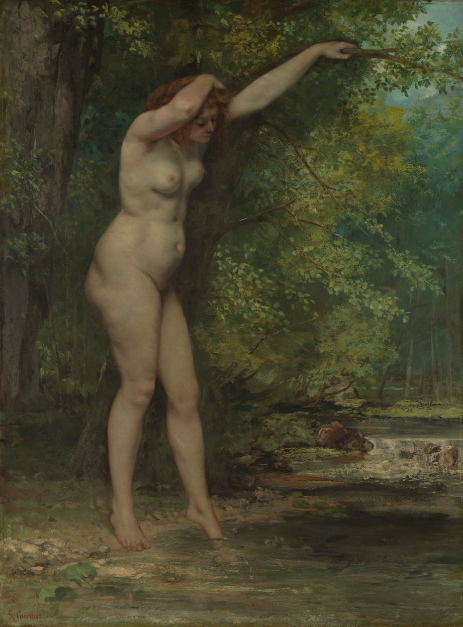 O jovem Banhista, 1866. de Gustave Courbet