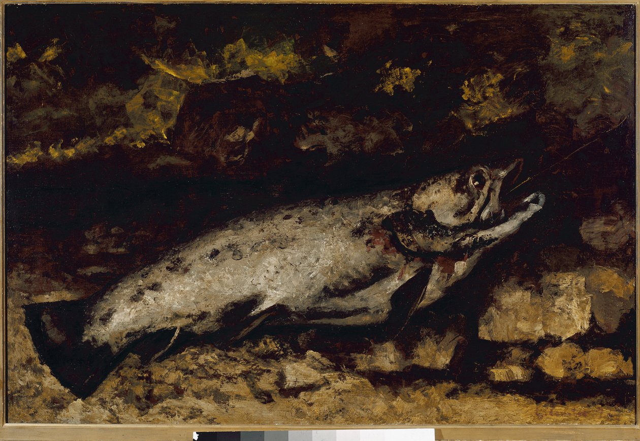 A truta (óleo sobre tela de Gustave Courbet