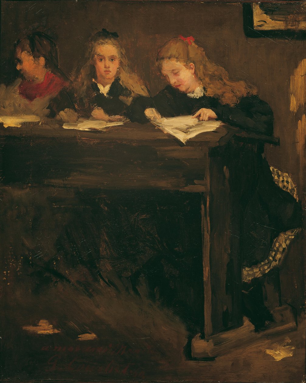 Três alunas, 1860. de Gustave Courbet