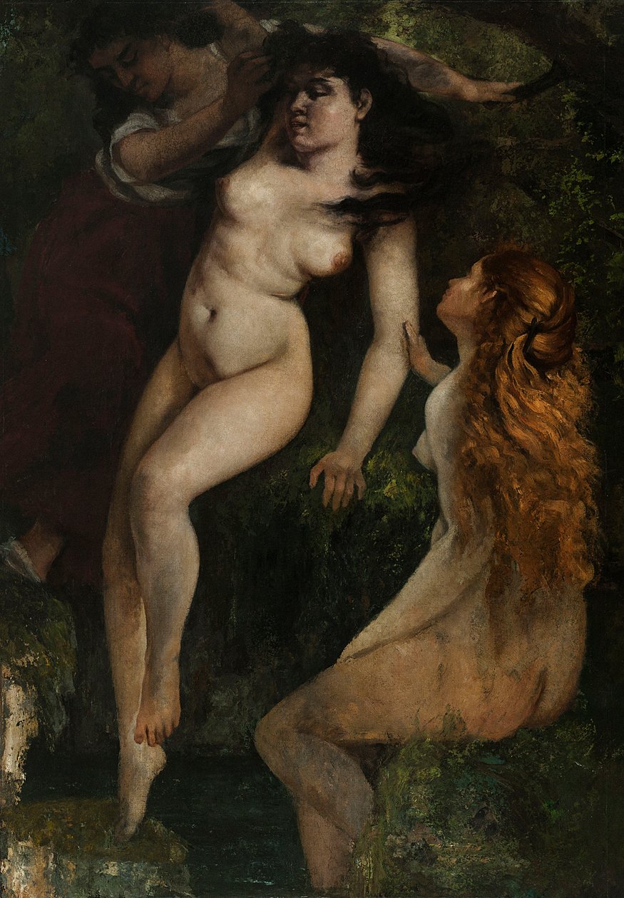 Três banhistas de Gustave Courbet