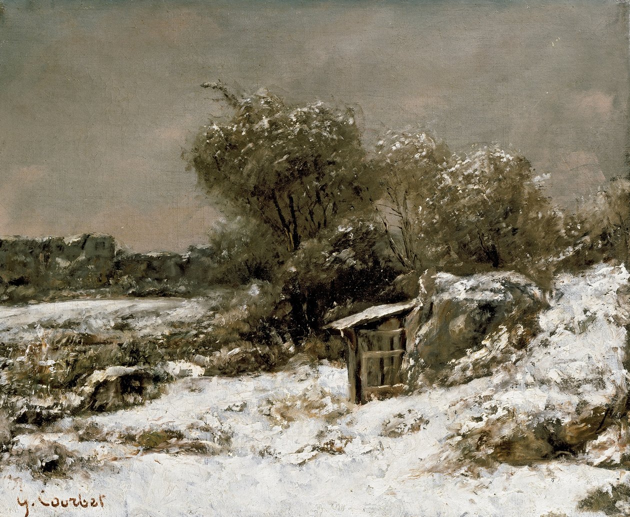 Cena de inverno do século XIX de Gustave Courbet