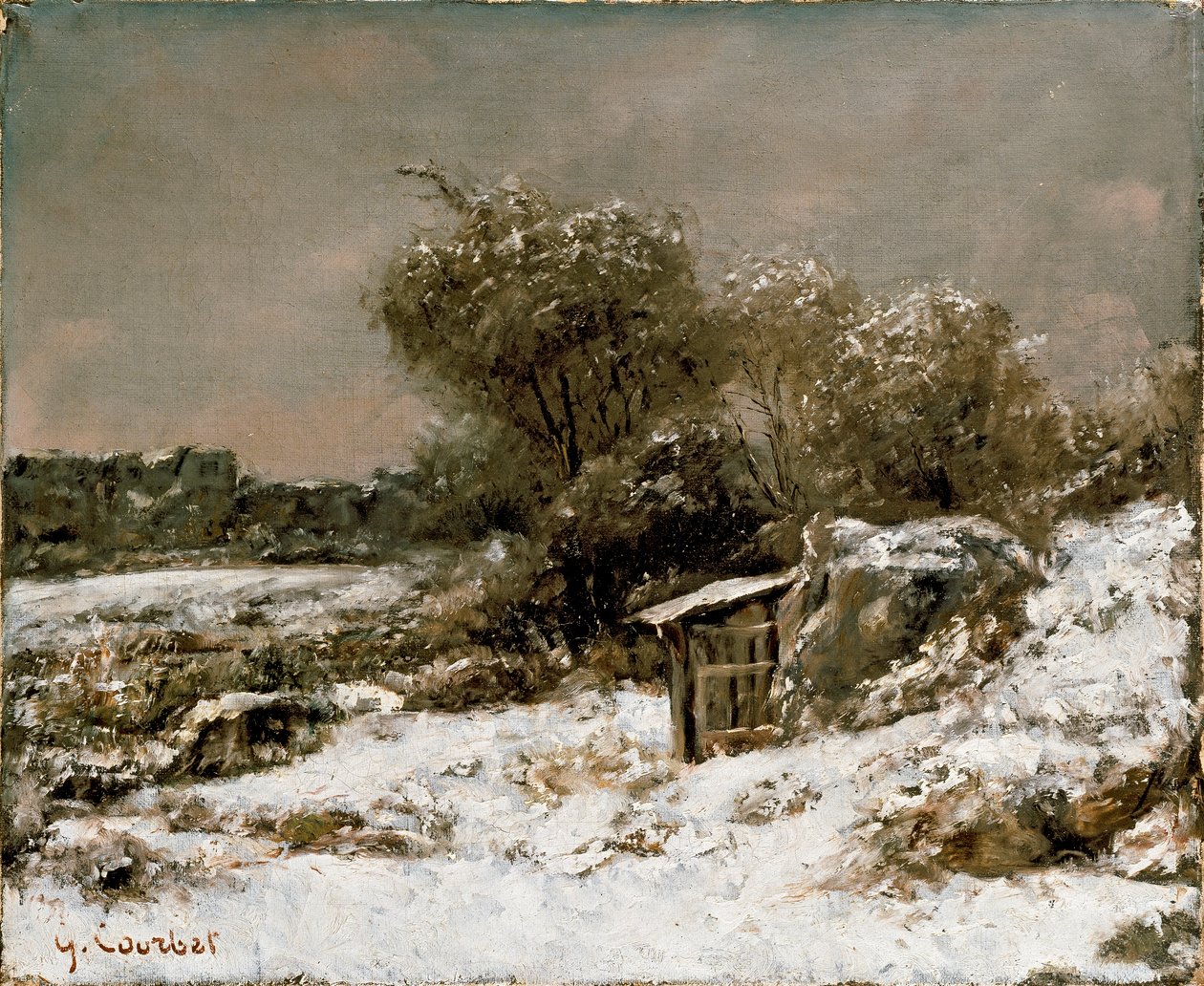 Cena de Inverno, pós 1855 de Gustave Courbet