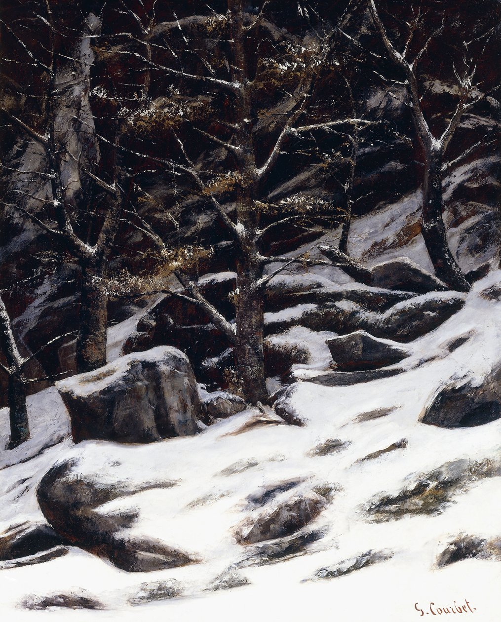 Inverno, c.1873 de Gustave Courbet