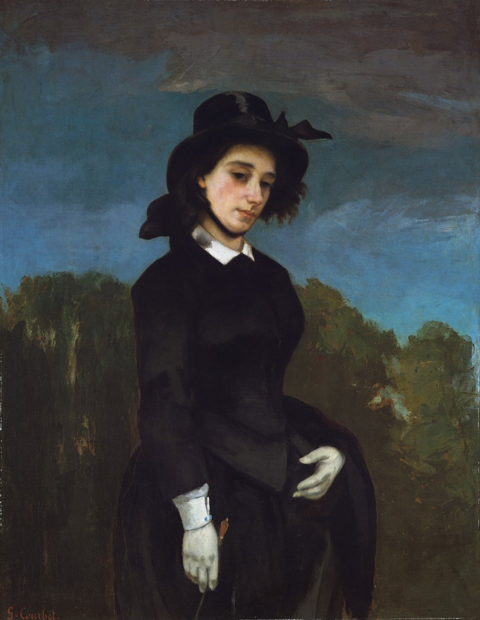 Mulher em um hábito de equitação (LAmazone), 1856 de Gustave Courbet
