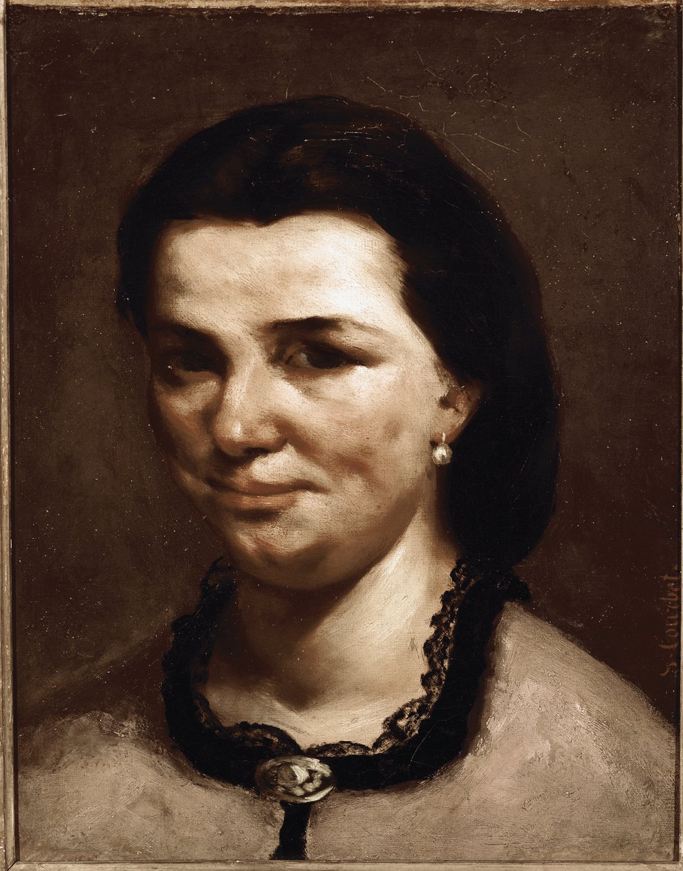 Cabeça de mulher de Gustave Courbet