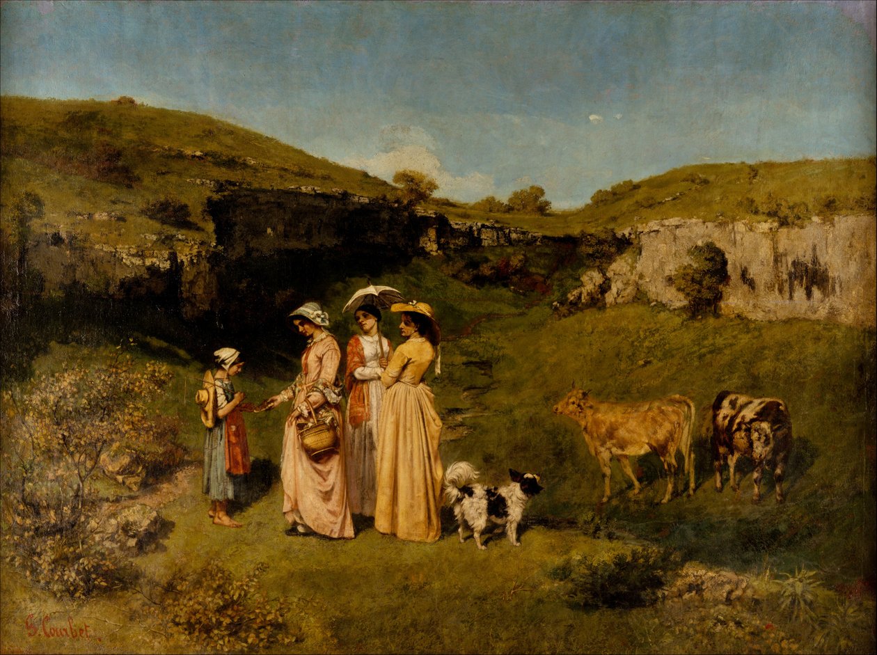 As Jovens da Aldeia de Gustave Courbet