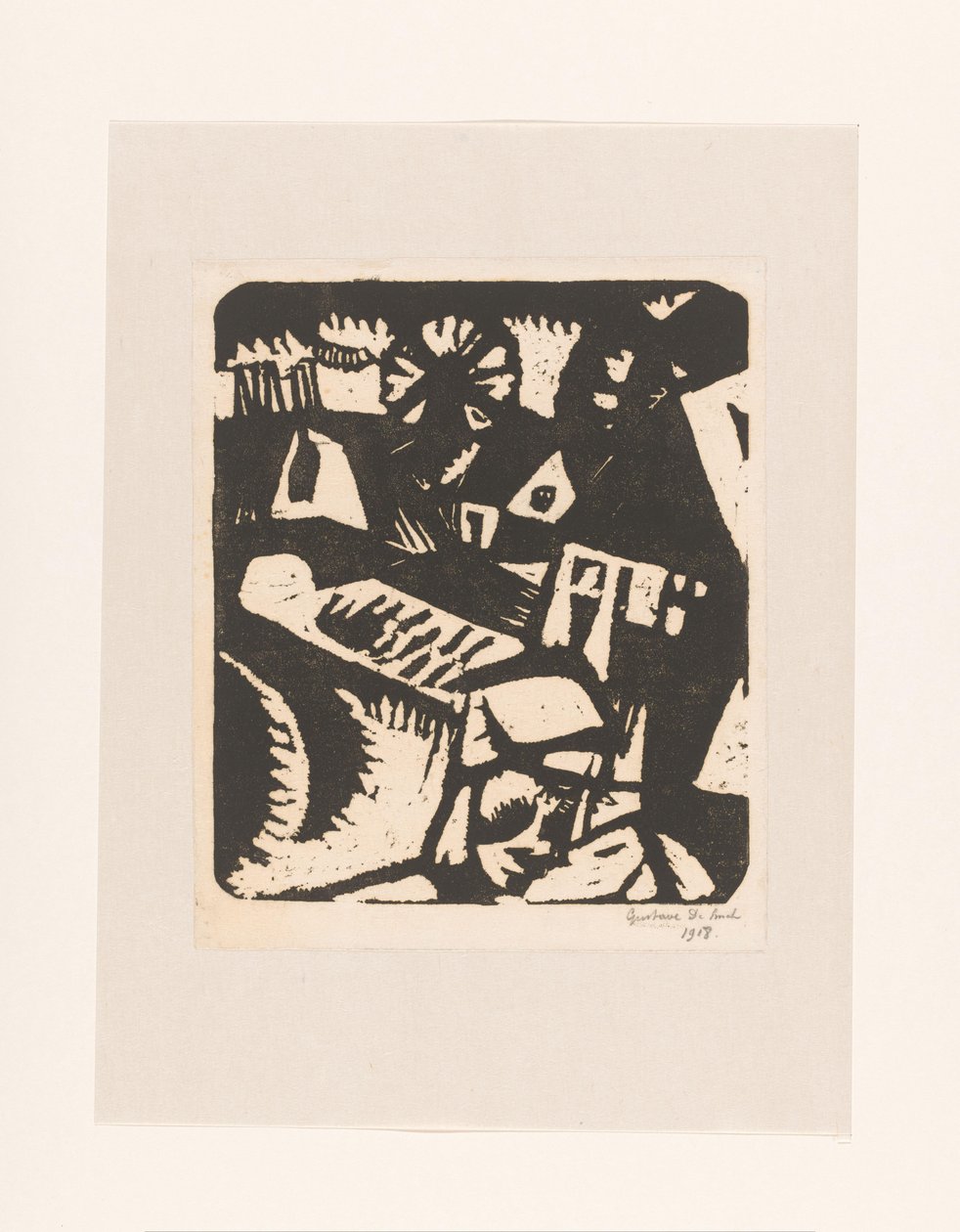 Paisagem de Gustave De Smet (signed by artist)