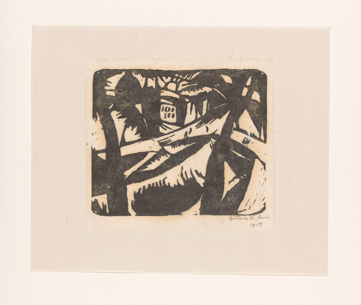Paisagem de Gustave De Smet (signed by artist)