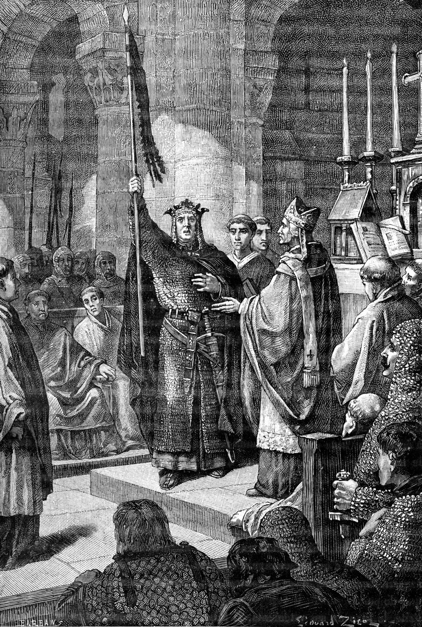 Luís VII, Saint Denis, 1898 de Gustave Demoulin