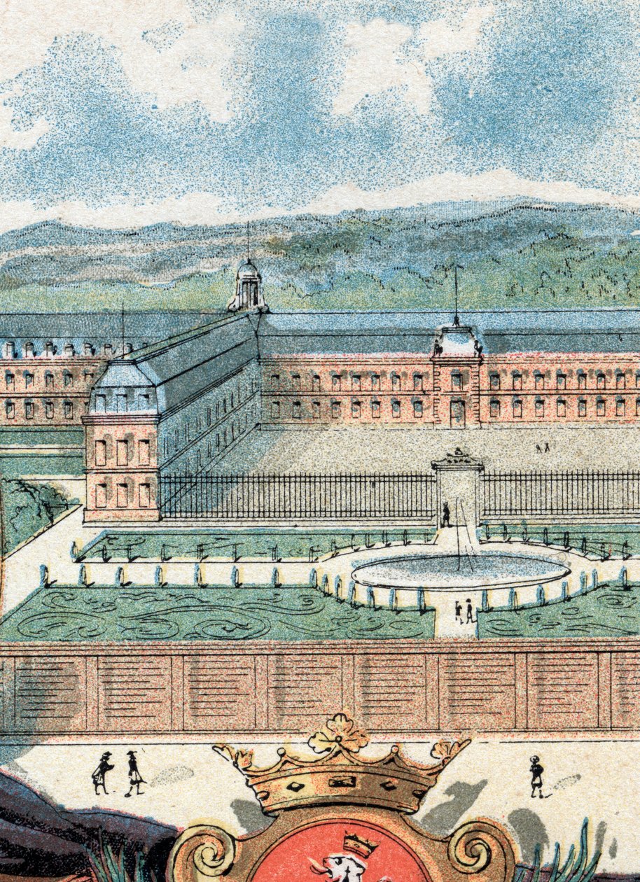 Vista da Casa Real de Saint-Cyr, Yvelines de Gustave Demoulin