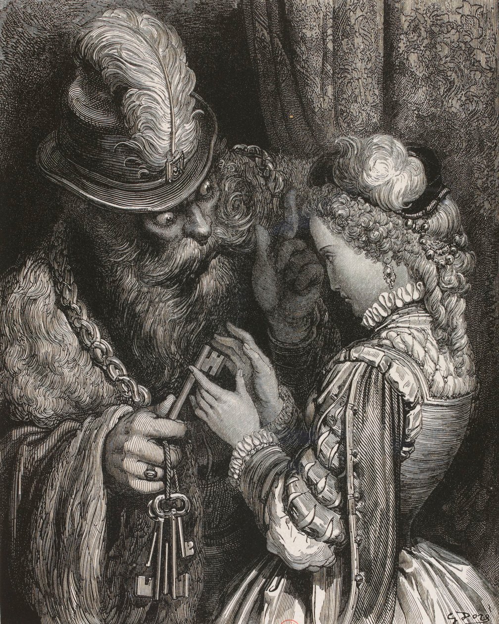 Pássaro azul de Gustave Dore