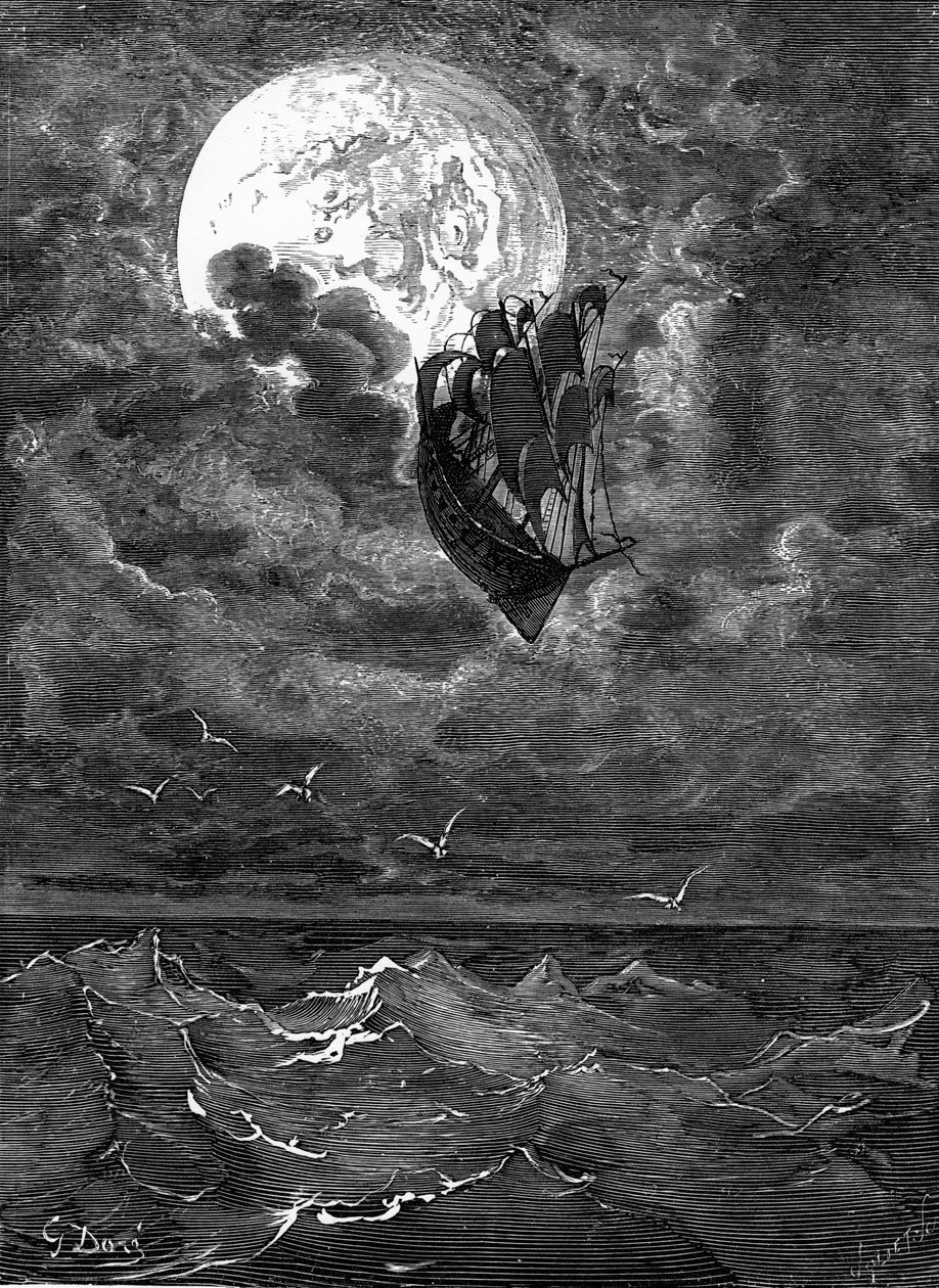 Barão Münchausen: Voyage to the Moon, por Doré. de Gustave Dore
