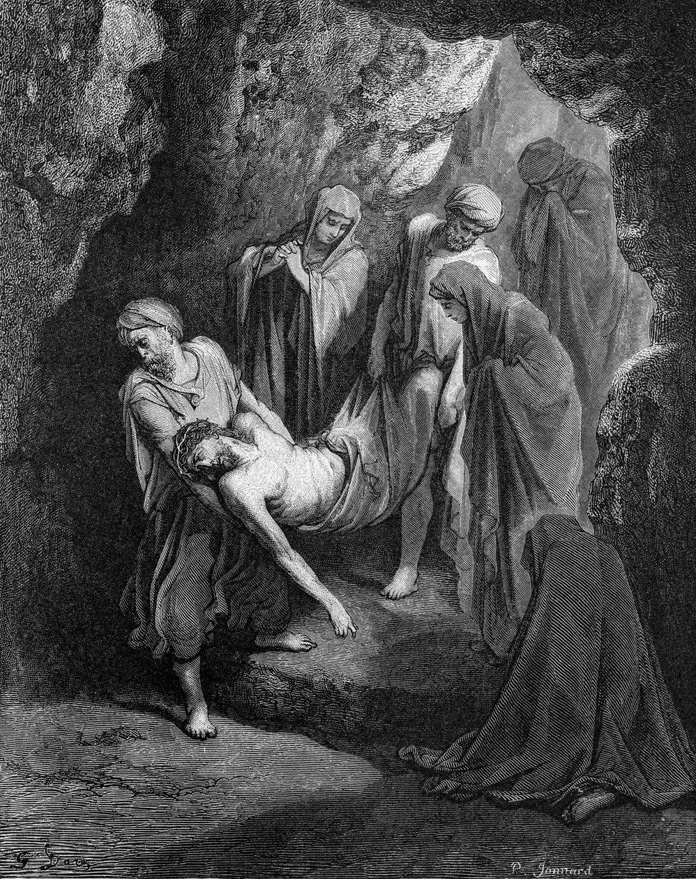 Sepultamento de Jesus de Gustave Dore