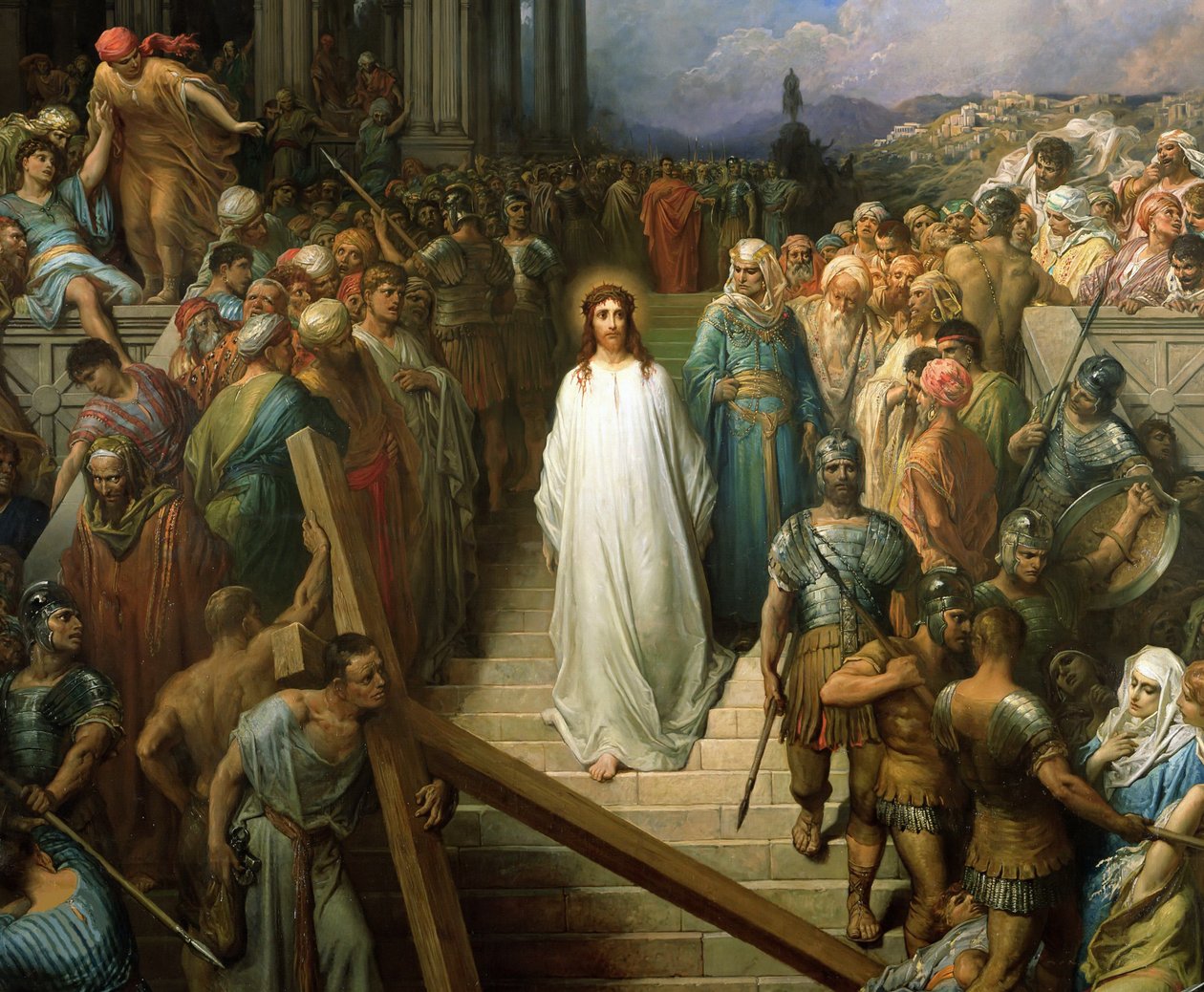 Cristo Deixando o Pretório Christ quittant le prétoire, Entre 1874 e 1880. de Gustave Dore