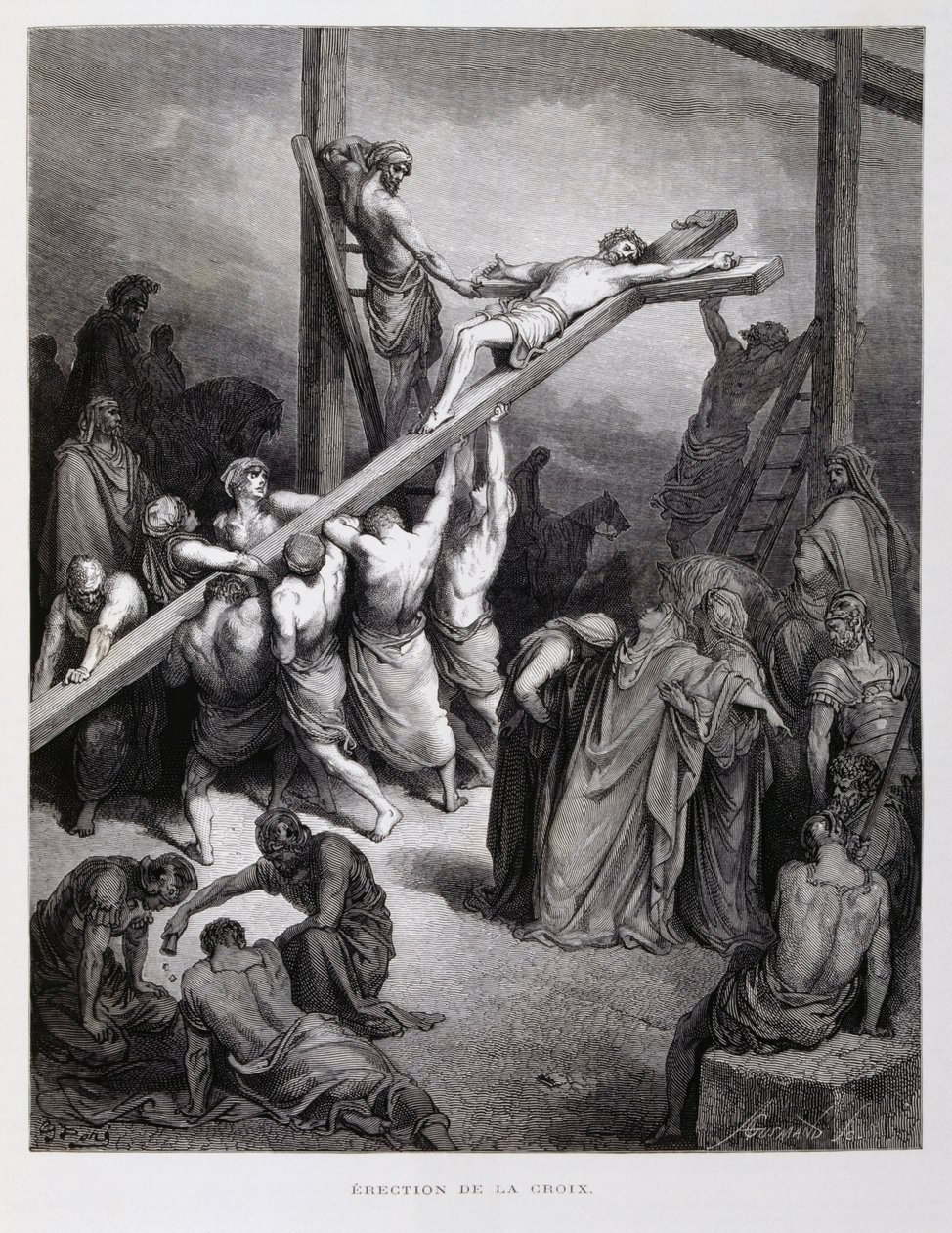 Cristo crucificado, ilustração da Bíblia de Dore de Gustave Dore