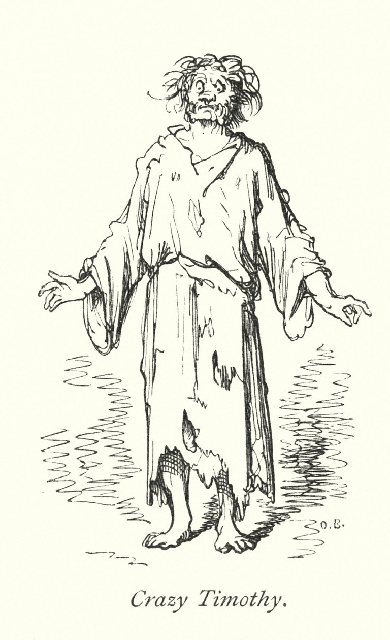 Crazy Timothy (gravura) de Gustave Dore