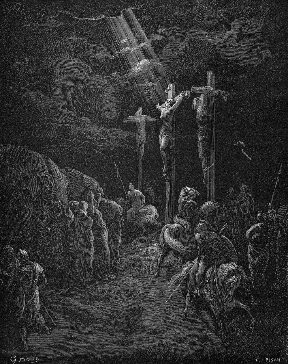 Crucificação de Jesus de Gustave Dore