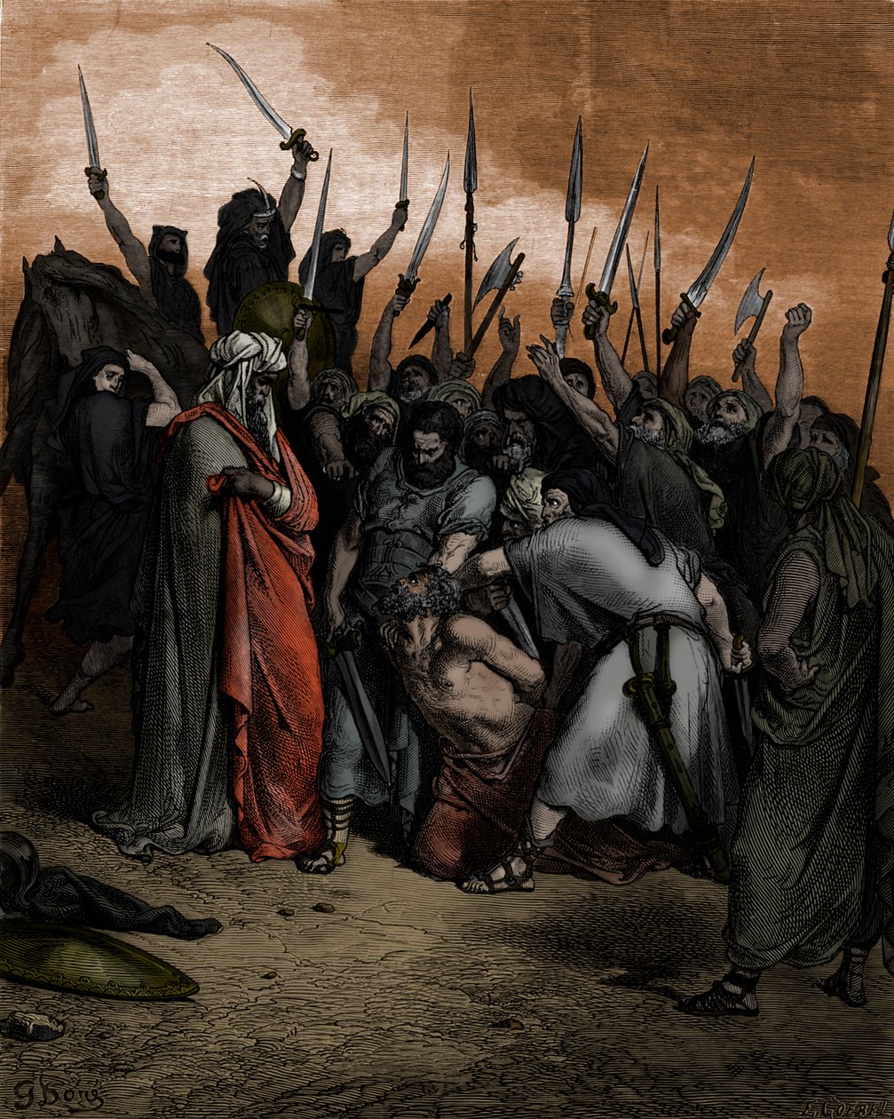 Morte de Agag por Doré - Bíblia de Gustave Dore