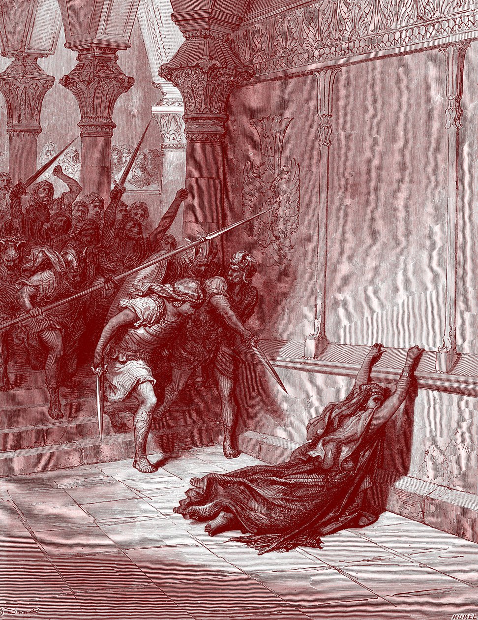 Morte de Athaliah por Doré - Bíblia de Gustave Dore