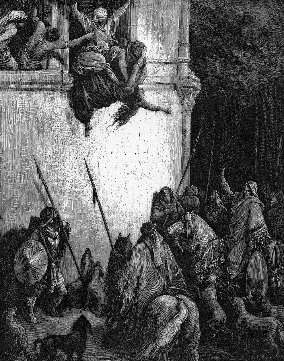 Morte de Jezebel de Gustave Dore