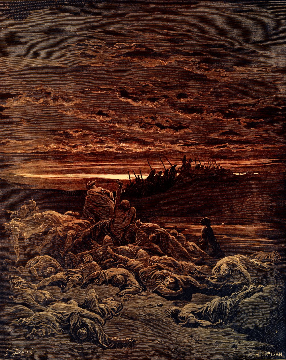 Morte dos Filhos de Jerubal por Doré - Bíblia de Gustave Dore