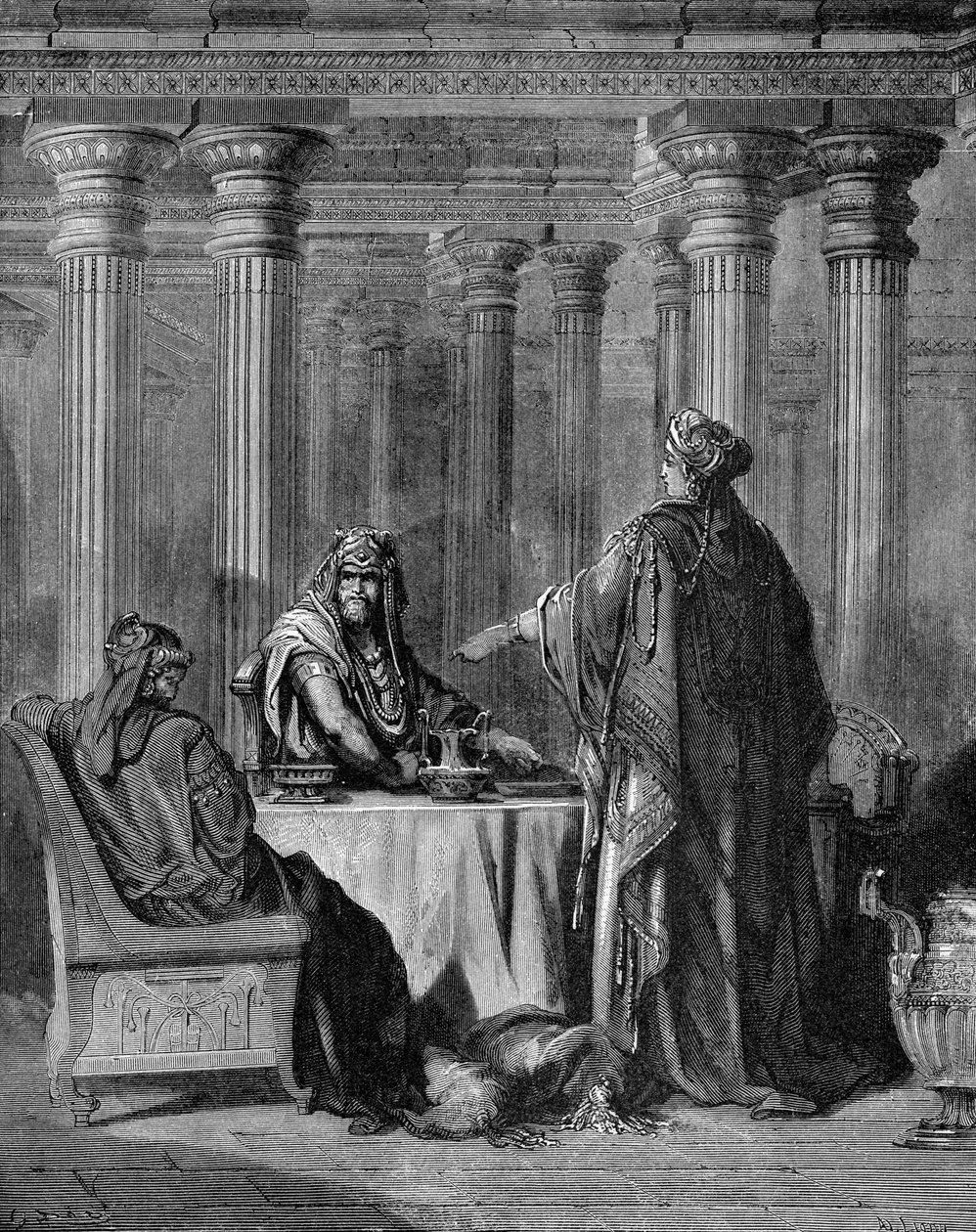 Esther acusa Haman de Gustave Dore