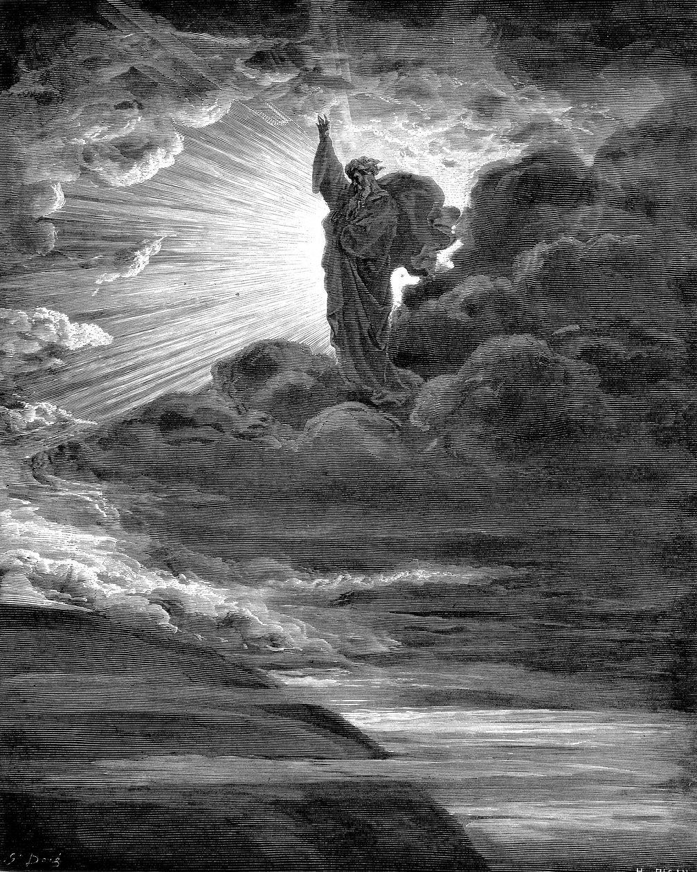 Deus criando luz, 1866 de Gustave Dore