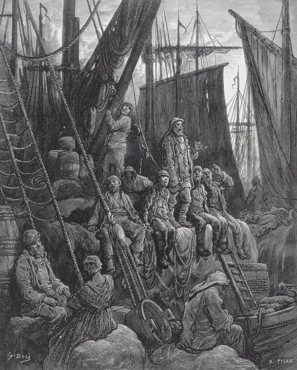 Houndsditch, de "Londres, uma peregrinação", escrito por William Blanchard Jerrold (1826-94), gravado por Heliodore Joseph Pisan (1822-90), pub. 1872 de Gustave Dore