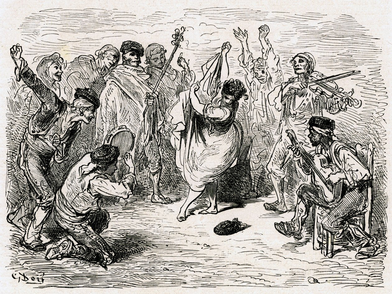 Ilustração de "Voyage en Espagne", de Charles Davillier, publicada em 1866 (gravura) de Gustave Dore