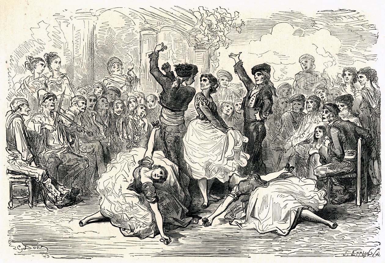 Ilustração de "Voyage en Espagne", de Charles Davillier, publicada em 1866 (gravura) de Gustave Dore