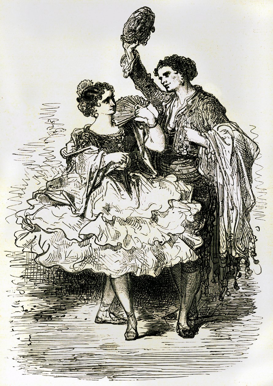 Ilustração de "Voyage en Espagne", de Charles Davillier, publicada em 1866 (gravura) de Gustave Dore