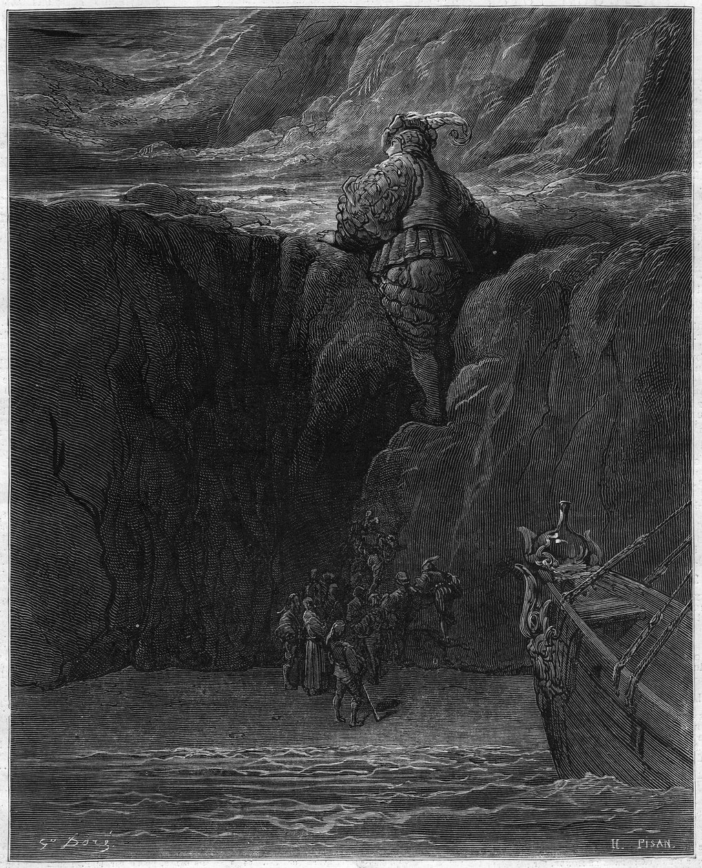 Ilustração de Gustave Dore (1832-1883) para "Pantagruel" de François Rabelais (1483-1553). anos 1870. de Gustave Dore