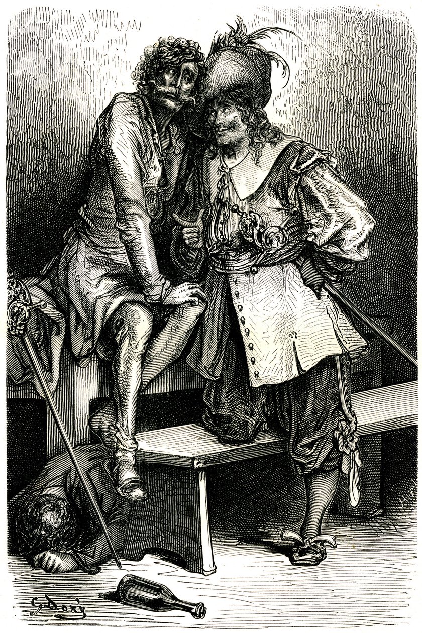 Ilustração para o Capitão Fracasse de Gustave Dore