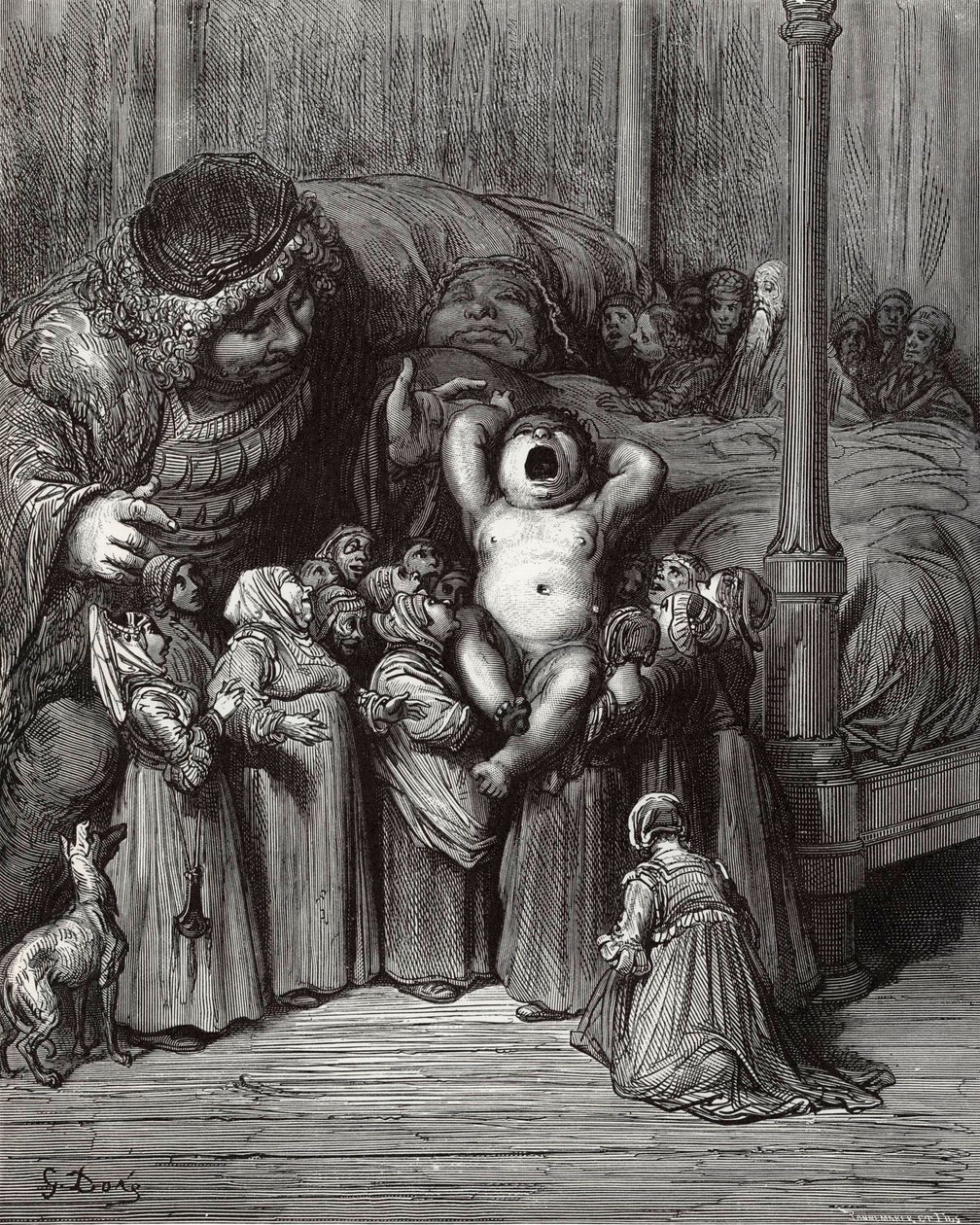 Ilustração do livro Gargântua e Pantagruel de Rabelais, 1854. de Gustave Dore