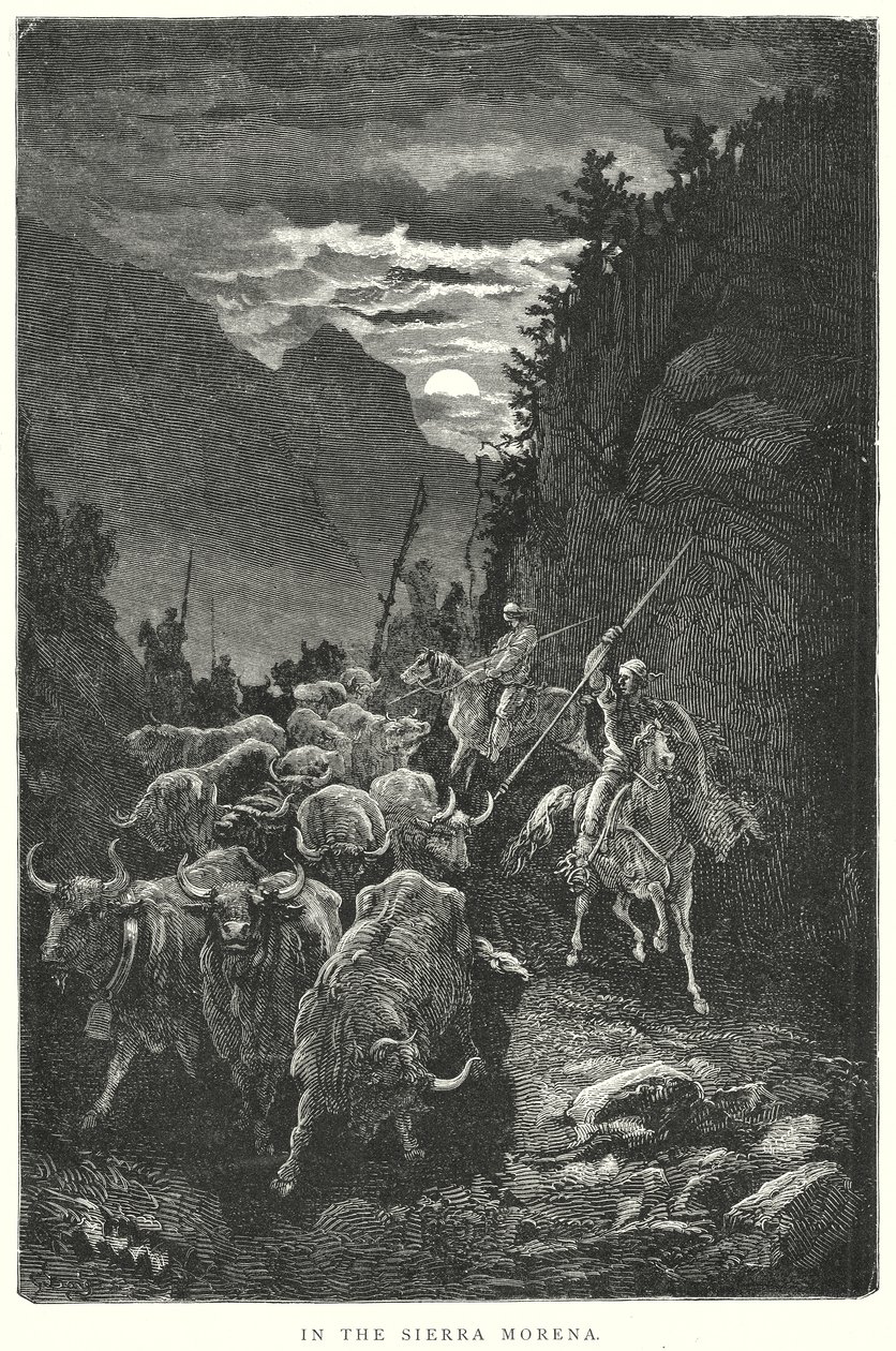 Na Serra Morena (gravura) de Gustave Dore