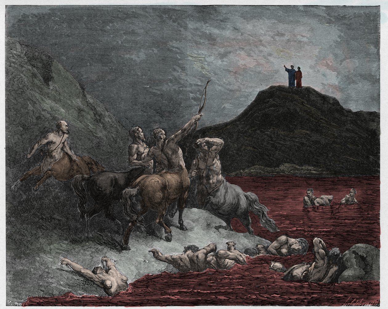 Inferno, Canto 12 : Nessus de Gustave Dore