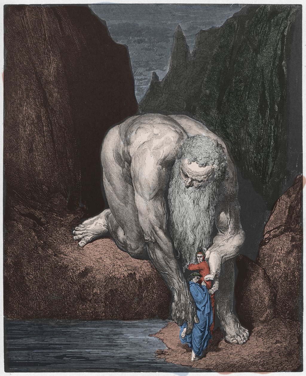 Inferno, Canto 31 : The giant Antaeus de Gustave Dore